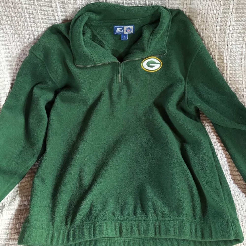 Starter brand NFL Green Bay Packers quarter zip